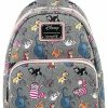 Loungefly Loungefly Disney Cats Faux Leather Womens Double Strap Shoulder Bag Purse Shoulder Handbags