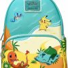 Loungefly Loungefly Pokemon Original Starters Beach Scene Womens Double Strap Shoulder Bag Purse Shoulder Handbags