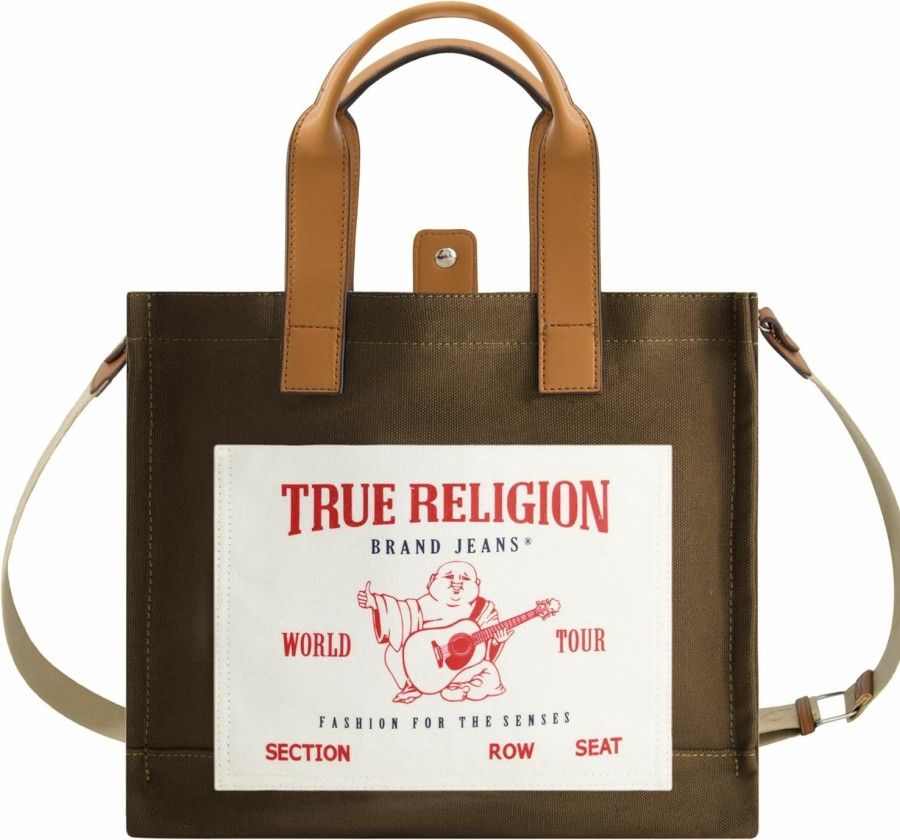 True Religion True Religion Tote, Women'S Medium Travel Shoulder Bag With Adjustable Strap Shoulder Handbags