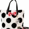 Loungefly Loungefly Disney Minnie Mouse Rocks The Dots Classic Sherpa Tote Bag Shoulder Handbags