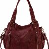 Montana West Montana West Washed Leather Hobo Bags For Women Roomy Handbags With Crossbody Strap Shoulder Handbags