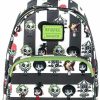 Loungefly Loungefly Beetlejuice Chibi All Over Print Womens Double Strap Shoulder Bag Purse Shoulder Handbags