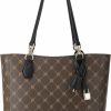 Nine West Nine West Brooklyn Small Jet Set Tote, Brownblack Shoulder Handbags