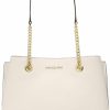 Michael Kors Michael Kors Teagan Large Pebbled Leather Shoulder Bag (Lt Cream) Shoulder Handbags