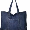 HOXIS Hoxis Light Weight Soft Denim Tote Uni Shopper Shoulder Handbag Shoulder Handbags