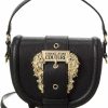 VERSACE JEANS COUTURE Versace Jeans Couture Buckle Shoulder Bag, Black Shoulder Handbags