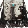 Montana West Cowhide Purse Fringe Western Purses For Women Small Crossbody Bags Wallet Leather Shoulder Cross Body Bag Messenger Handbag Lss-Mwr-063Cf Shoulder Handbags