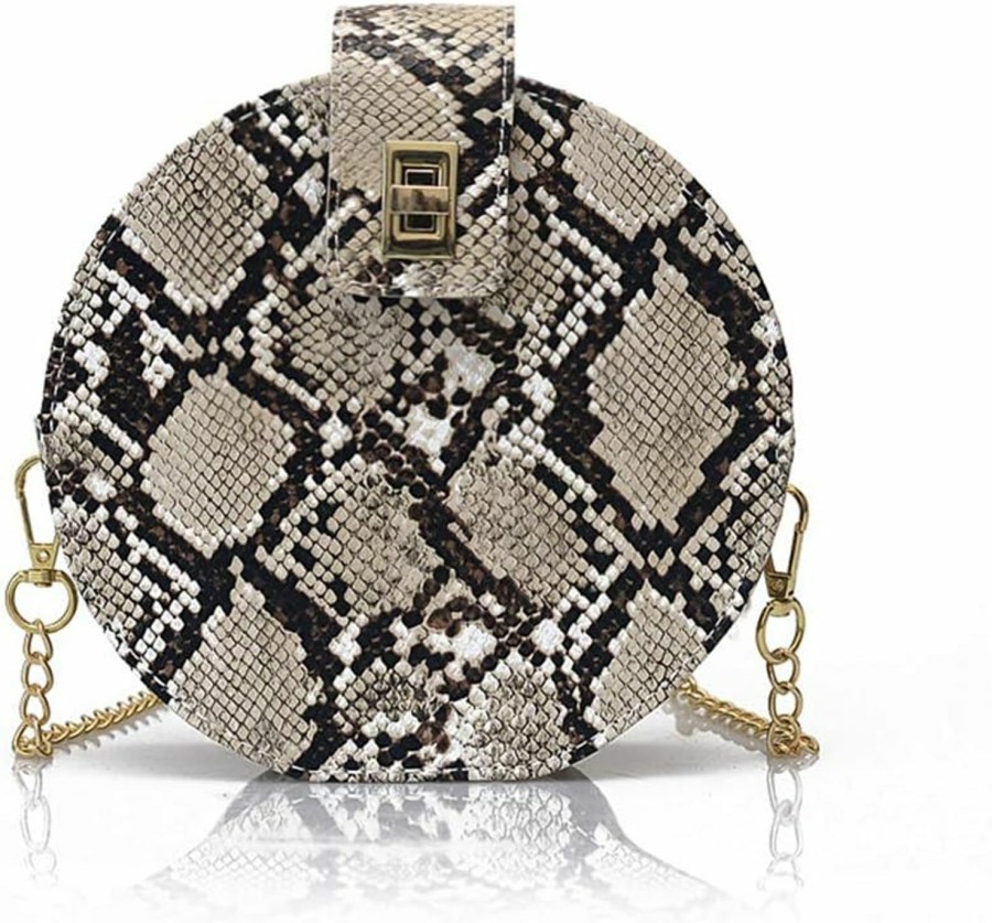 WULABSS Wulabss Fashion Snakeskin Purse For Women Shoulder Crossbody Bag With Chain Strap For Prom Travel Shoulder Handbags