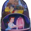 Loungefly Loungefly Beauty And The Beast Scene Triple Pocket Double Strap Shoulder Bag Shoulder Handbags