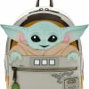 Loungefly Loungefly Star Wars Baby Yoda The Mandalorian Womens Double Strap Shoulder Bag Purse Shoulder Handbags