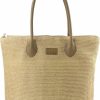 HOXIS Hoxis Weekender Lightweight Synthetic Straw Shopper Tote Womens Shoulder Handbag Shoulder Handbags