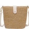 Gogobear Women Small Straw Shoulder Bag Handwoven Crossbody Bags With Removable Shoulder Strap For Travel Beach Shoulder Handbags