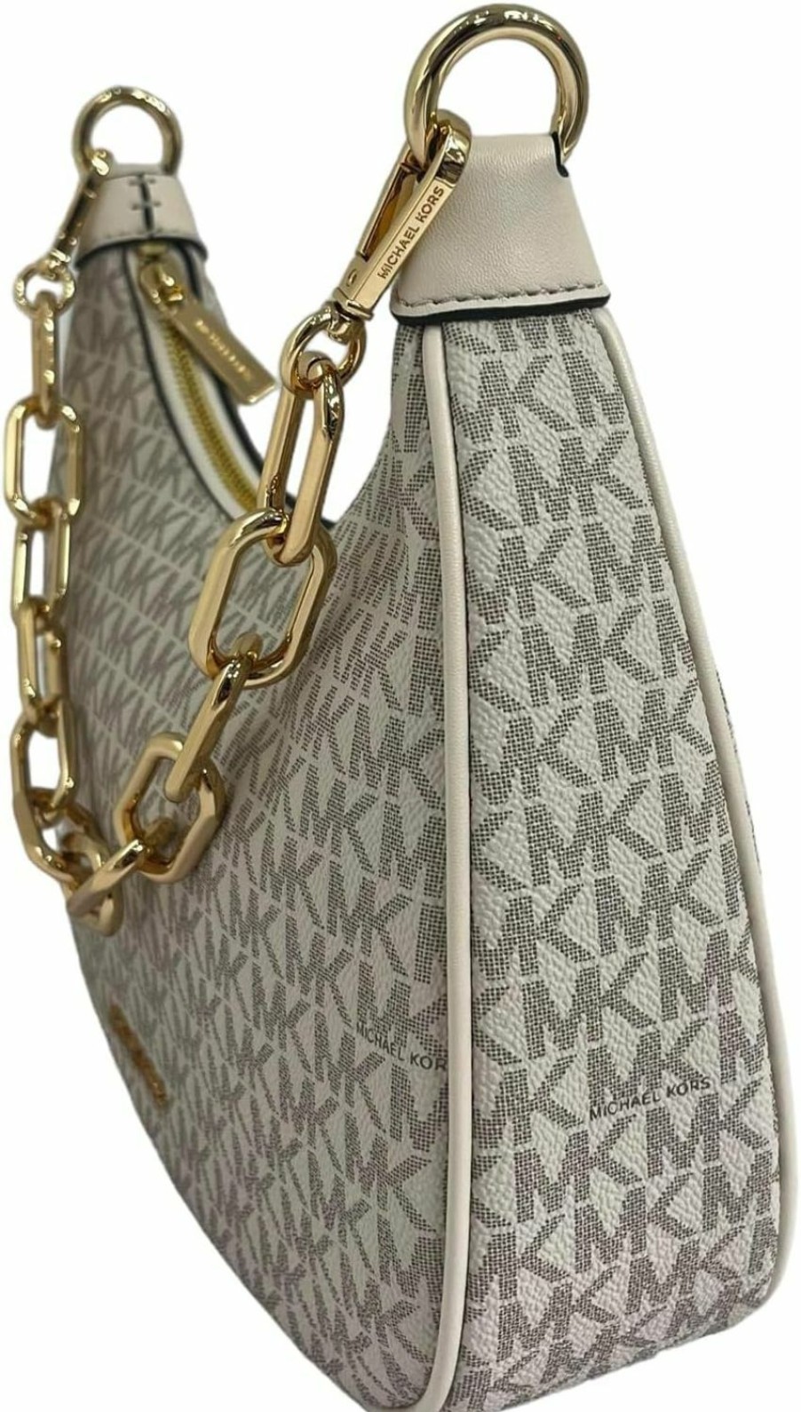 Michael Kors Michael Kors Large Cora Shoulder Chain Zip Bag (Lt Cream Multi) Shoulder Handbags