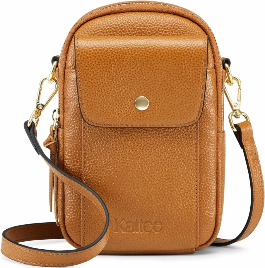 Kattee Kattee Crossbody Bags For Women Trendy, Leather Cell Phone Bag For Women, Vintage Small Shoulder Purse With Card Slots Shoulder Handbags