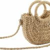 CHIC DIARY Chic Diary Small Summer Beach Straw Bag For Women Crossbody Top Handle Shoulder Handbag Mini Handwoven Rattan Clutch Purse Shoulder Handbags