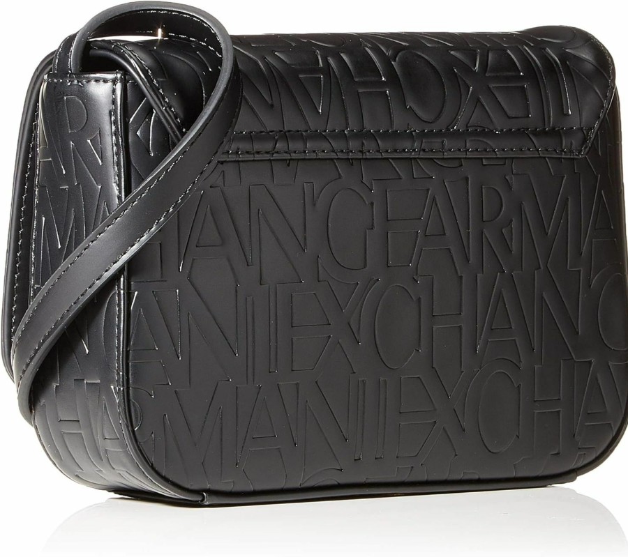 Emporio Armani A|X Armani Exchange Womens Liz - Small Strap Shoulder Bag, Neroblack, One Size Us Shoulder Handbags