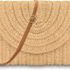 Chling Straw Shoulder Bag Straw Crossbody Bag Straw Clutch Straw Shoulder Bag Casual Beach Straw Handmade Bag For Women Shoulder Handbags