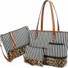 LOVEVOOK Handbags For Women Shoulder Bags Tote Satchel Hobo 3Pcs Purse Set Shoulder Handbags