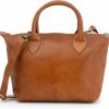 BERLINER BAGS Berliner Bags Vintage Leather Shoulder Bag Louise, Small Crossbody Handbag For Women - Brown Shoulder Handbags