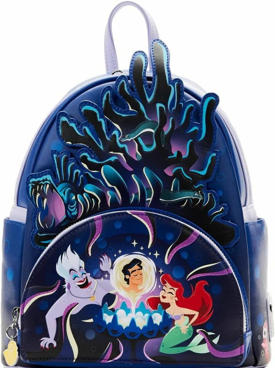 Loungefly Loungefly The Little Mermaid Ursula Lair Glow Double Strap Shoulder Bag Shoulder Handbags