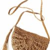 Ayliss Ayliss Women Straw Crossbody Purse Beach Handmade Woven Shoulder Bag With Tassels Shoulder Handbags