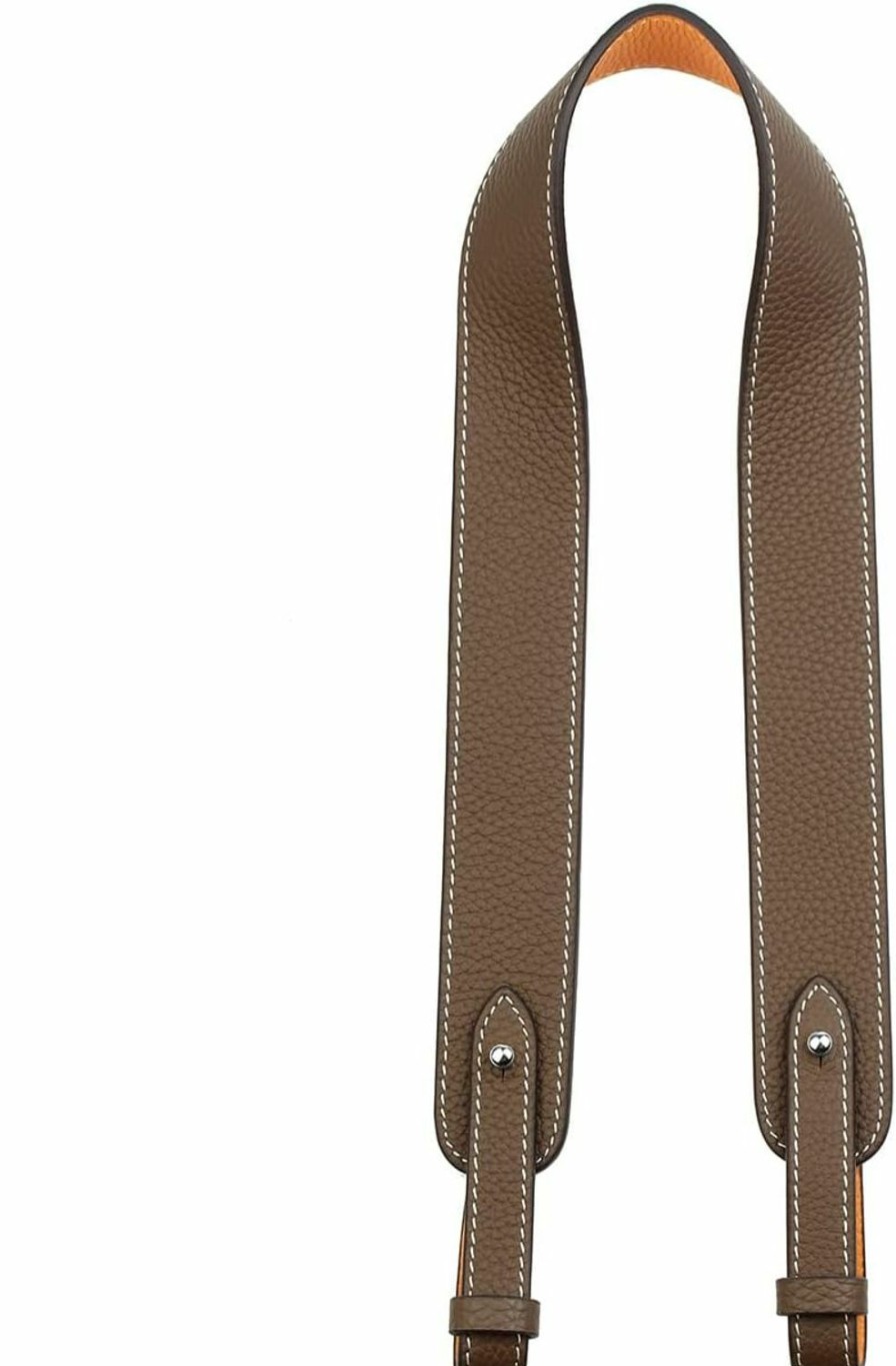 jiesinlov Jiesinlov Genuine Leather Shoulder Bag Straps Replacement For Picotin Handbags (Silver Taupe-L) Shoulder Handbags