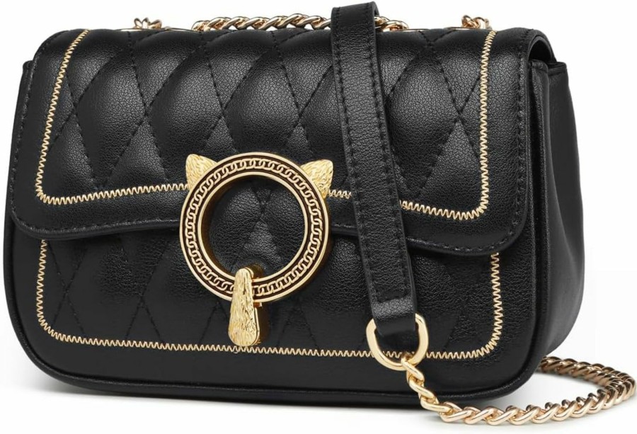 FOXLOVER Foxlover Women'S Mini Quilted Chain Crossbody Bags Purses Shoulder Bag For Women Leather Casual Shoulder Handbags