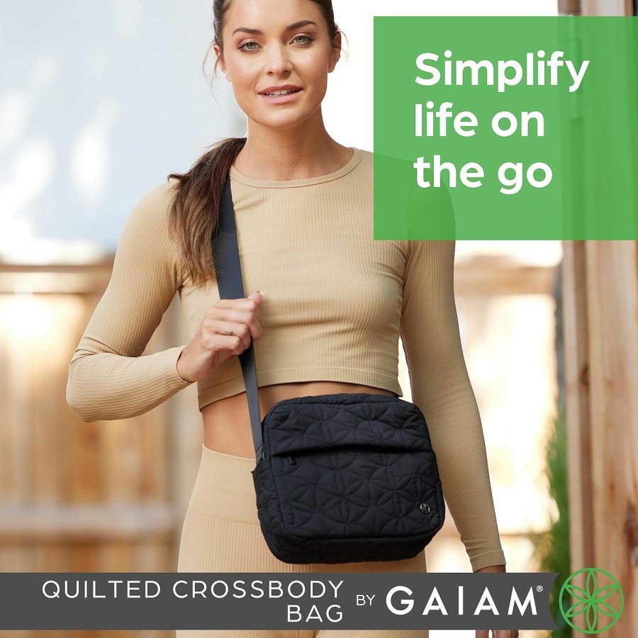 Gaiam Gaiam Quilted Crossbody Bag Shoulder Handbags