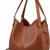 DOURR Dourr Women'S Multi-Pocket Shoulder Bag Fashion Vegan Leather Handbag Tote Purse Shoulder Handbags