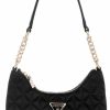 GUESS Guess Velina Quilted Satin Mini Shoulder Bag Shoulder Handbags