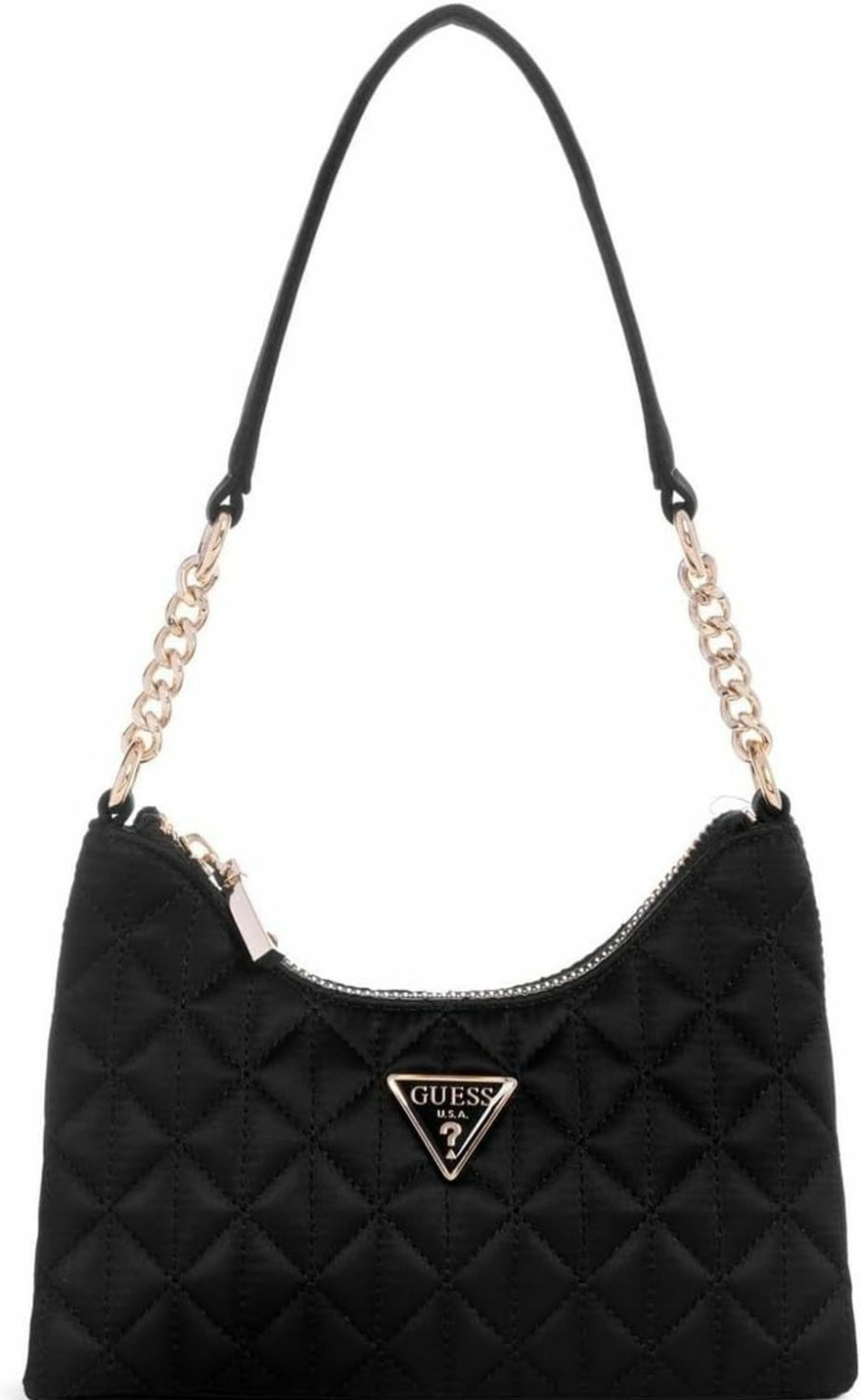 GUESS Guess Velina Quilted Satin Mini Shoulder Bag Shoulder Handbags