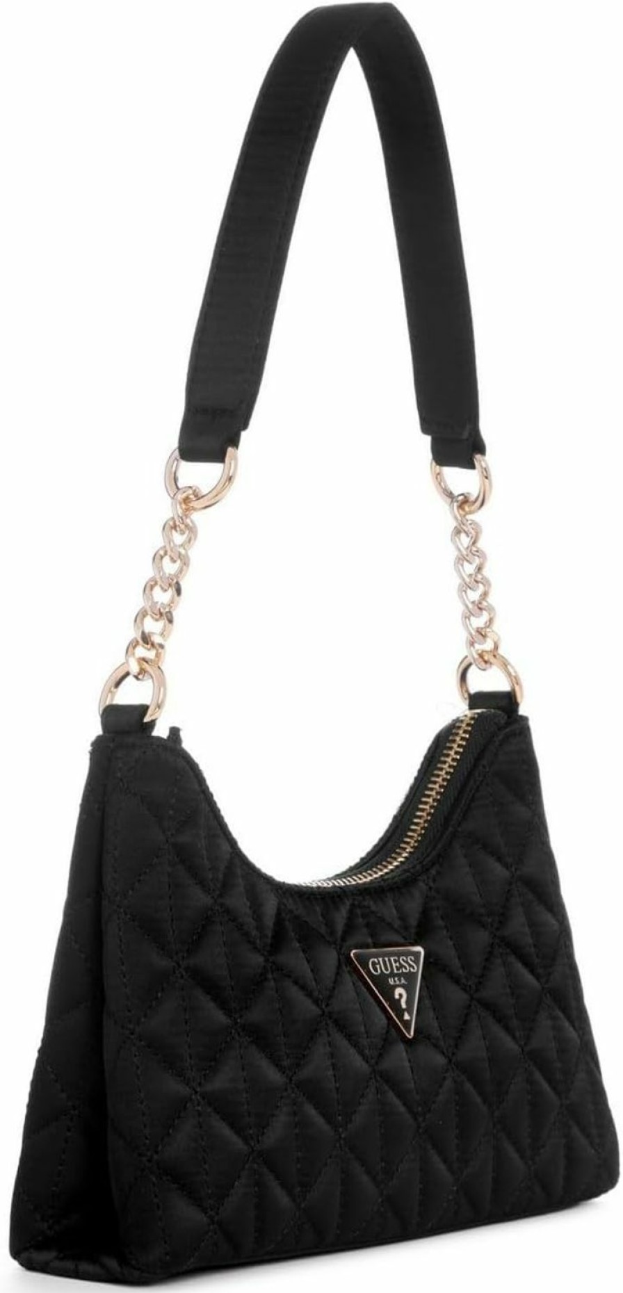 GUESS Guess Velina Quilted Satin Mini Shoulder Bag Shoulder Handbags