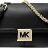 Michael Kors Michael Kors Sonia Medium Shoulder Bag Crossbody (Black) Shoulder Handbags