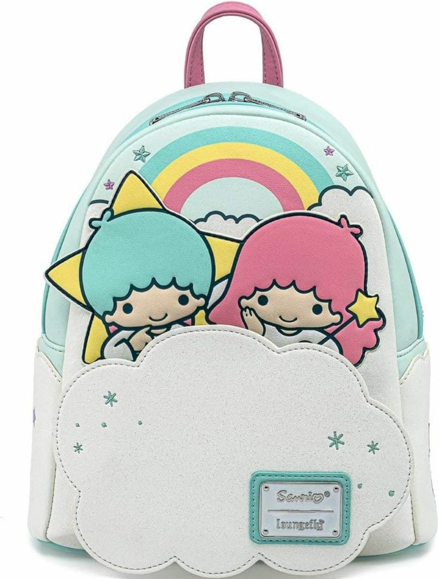 Loungefly Loungefly Sanrio Little Twin Stars Two Stars On Cloud Adult Womens Double Strap Shoulder Bag Purse Shoulder Handbags