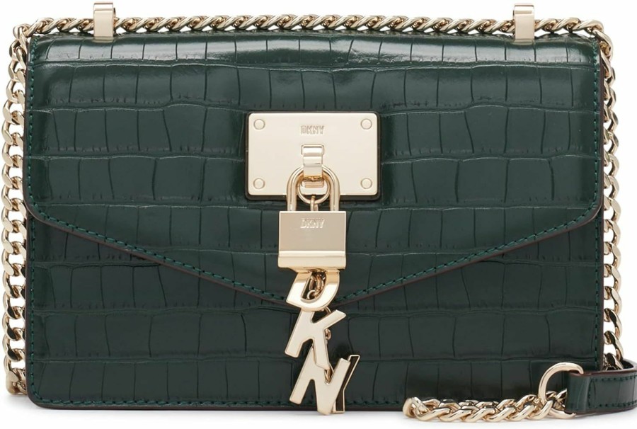 DKNY Dkny Women'S Elissa Small Shoulder Bag, Gianni Grn Shoulder Handbags