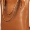 Kattee Kattee Vintage Genuine Leather Tote Shoulder Handbag For Woman With Adjustable Handles Shoulder Handbags