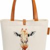 So'each So'Each Canvas & Beach Tote Bag Animal Giraffe Art Graphic Handbag Shoulder Bag Shoulder Handbags