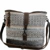 Myra Bag Myra Bag Identity Shoulder Bag Upcycled Cotton & Hair Leather S-3065 Shoulder Handbags