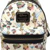 Loungefly Loungefly Disney Peter Pan Tinkerbell Tattoo Print Womens Double Strap Shoulder Bag Purse Shoulder Handbags