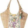 Sakroots Sakroots Roma Straw Small Shopper Shoulder Handbags