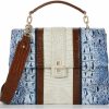 BRAHMIN Hallie - Coastal Blue Odysea Shoulder Handbags