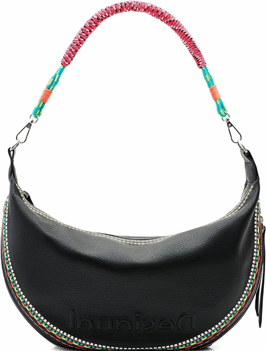 Desigual Desigual Accessories Pu Shoulder Bag, Black Shoulder Handbags