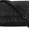 Sibalasi Sibalasi Women Gothic Purse Skull Crossbody Bag Rivet Practical Black Shoulder Handbag Halloween Purses Shoulder Handbags