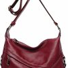 Covelin Covelin Women'S Medium Retro Sling Shoulder Bag From, Soft Faux Leather Handbag Shoulder Handbags