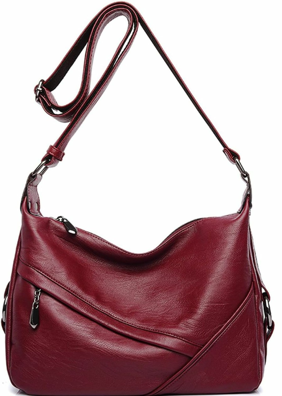 Covelin Covelin Women'S Medium Retro Sling Shoulder Bag From, Soft Faux Leather Handbag Shoulder Handbags