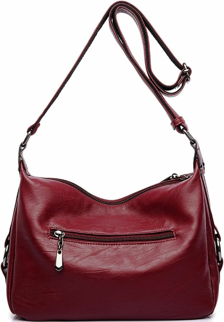 Covelin Covelin Women'S Medium Retro Sling Shoulder Bag From, Soft Faux Leather Handbag Shoulder Handbags