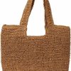 GOLDTIMO Beach Bags For Women - Summer Soft Large Woven Shoulder Purse Handbag, Beach Tote Straw Bag For Summer Vacation Shoulder Handbags