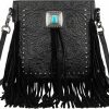 Montana West Montana West Western Small Purses For Women Crossbody Bag Fringe Purse Leather Women'S Shoulder Tooled Handbags Lss-Mwr-062Bk Shoulder Handbags