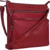 ANTONIO VALERIA Antonio Valeria Astor Washed Leather Crossbody Bag Shoulder Handbags