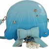 GK-O Gk-O Women Jellyfish Handbag Crossbody Bag Fantasy Submarine Jellyfish Shoulder Bag Fake Pearl Bow Knot Rivet Messenger Bag Shoulder Handbags